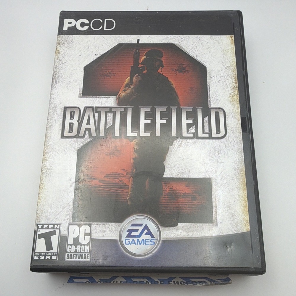 EA Games Battlefield 2 PC CD-ROM 2005 Shooter Video Game Manual Included T-Teen